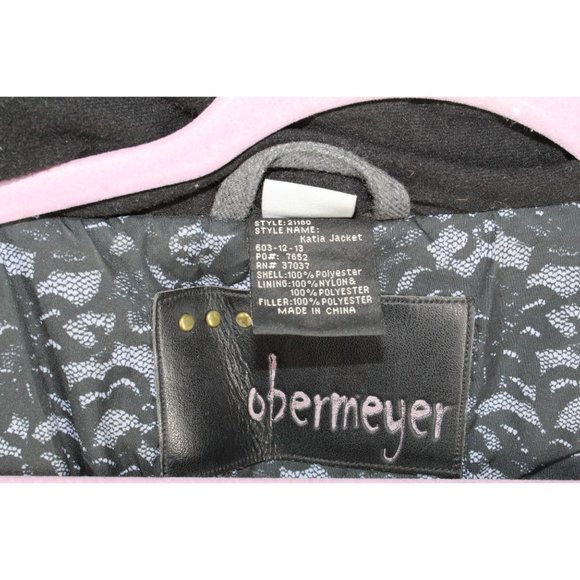 Obermeyer Katia Gray Polyester Asymmetric Full Zip Winter Ski Jacket 8 - Picture 7 of 10